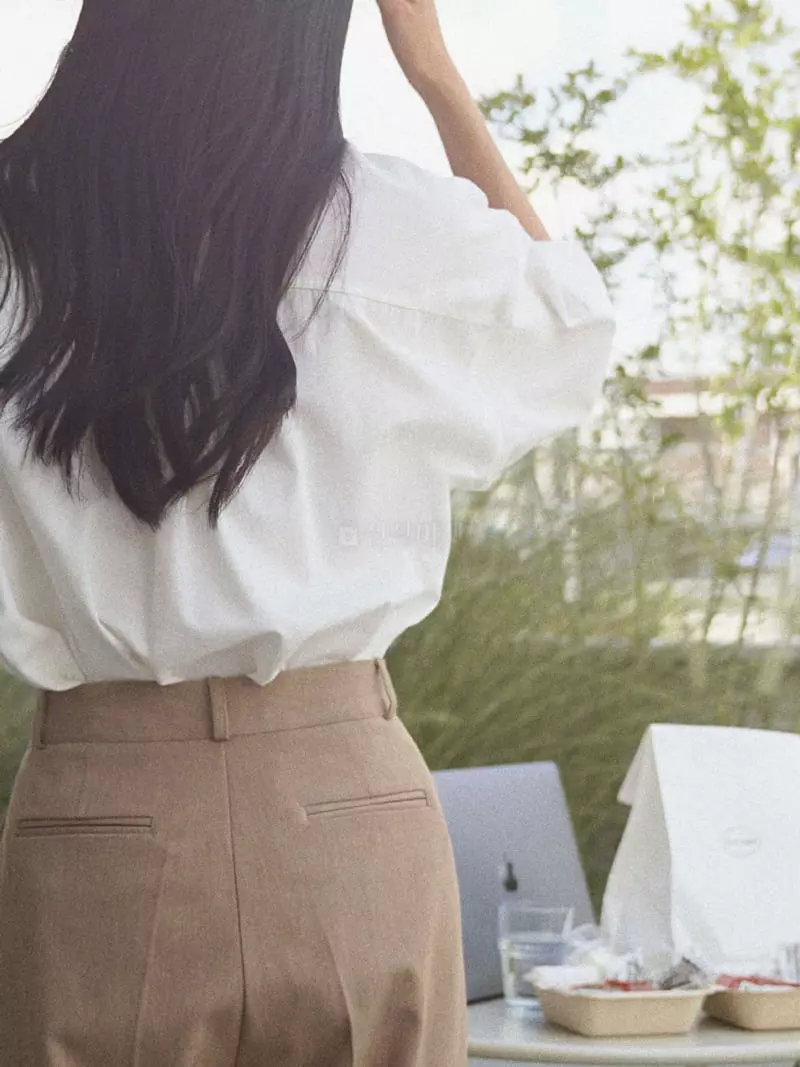 Nan - Korean Women Fashion - #womensfashion - Pocket Washing Shirt - 7