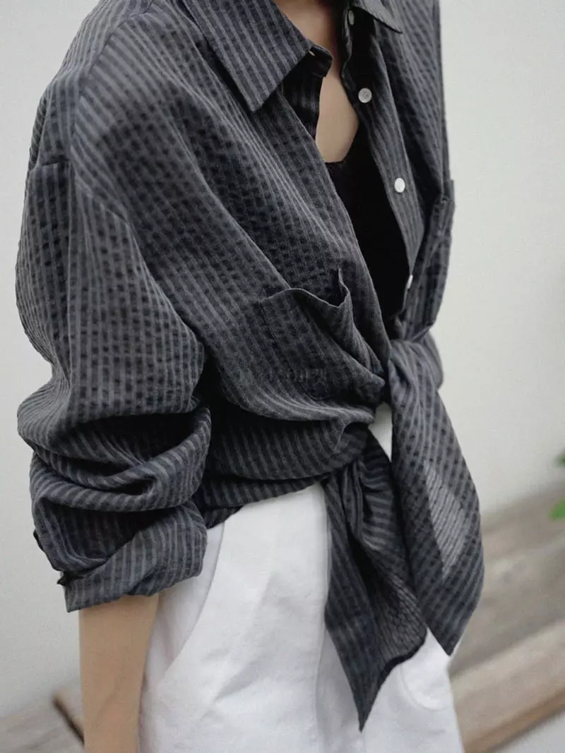 Nan - Korean Women Fashion - #womensfashion - Noted Shirt - 12