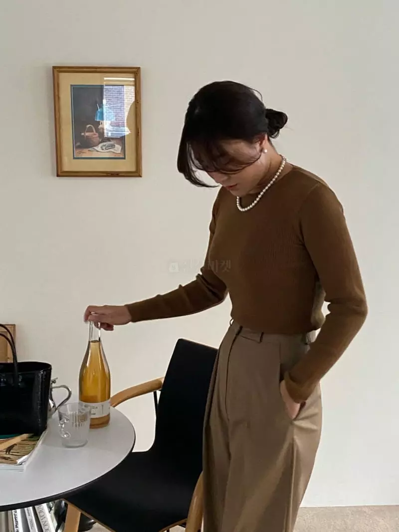 Nave - Korean Women Fashion - #womensfashion - Daily Knit Tee