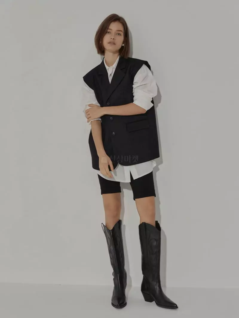 Neroli36 - Korean Women Fashion - #womensfashion - H Josephin Biker Pants - 4