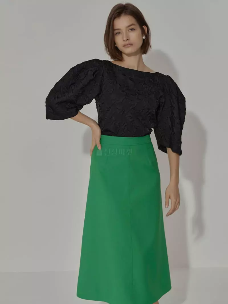 Neroli36 - Korean Women Fashion - #momslook - H Stitch A Line Skirt - 11