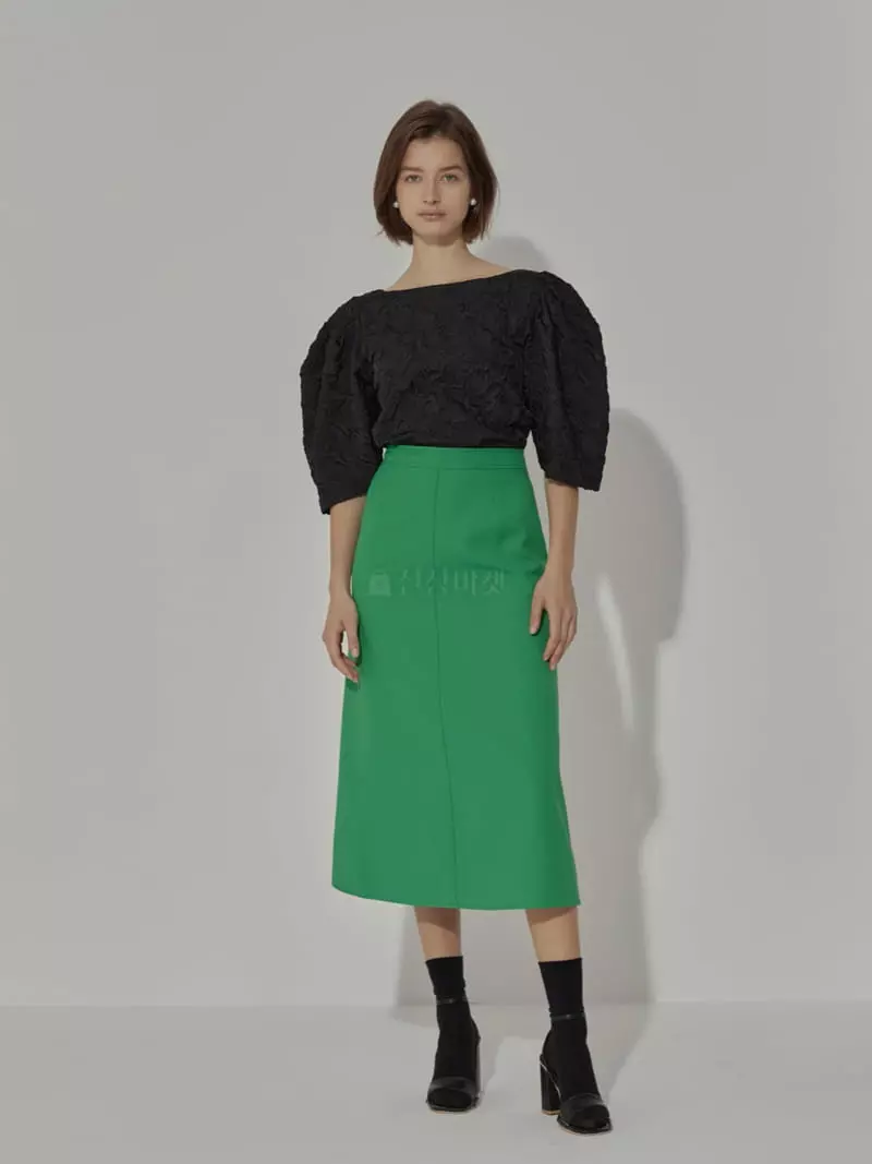 Neroli36 - Korean Women Fashion - #momslook - H Stitch A Line Skirt - 7