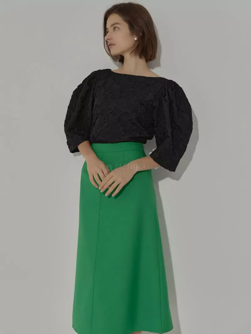 Neroli36 - Korean Women Fashion - #momslook - H Stitch A Line Skirt - 9