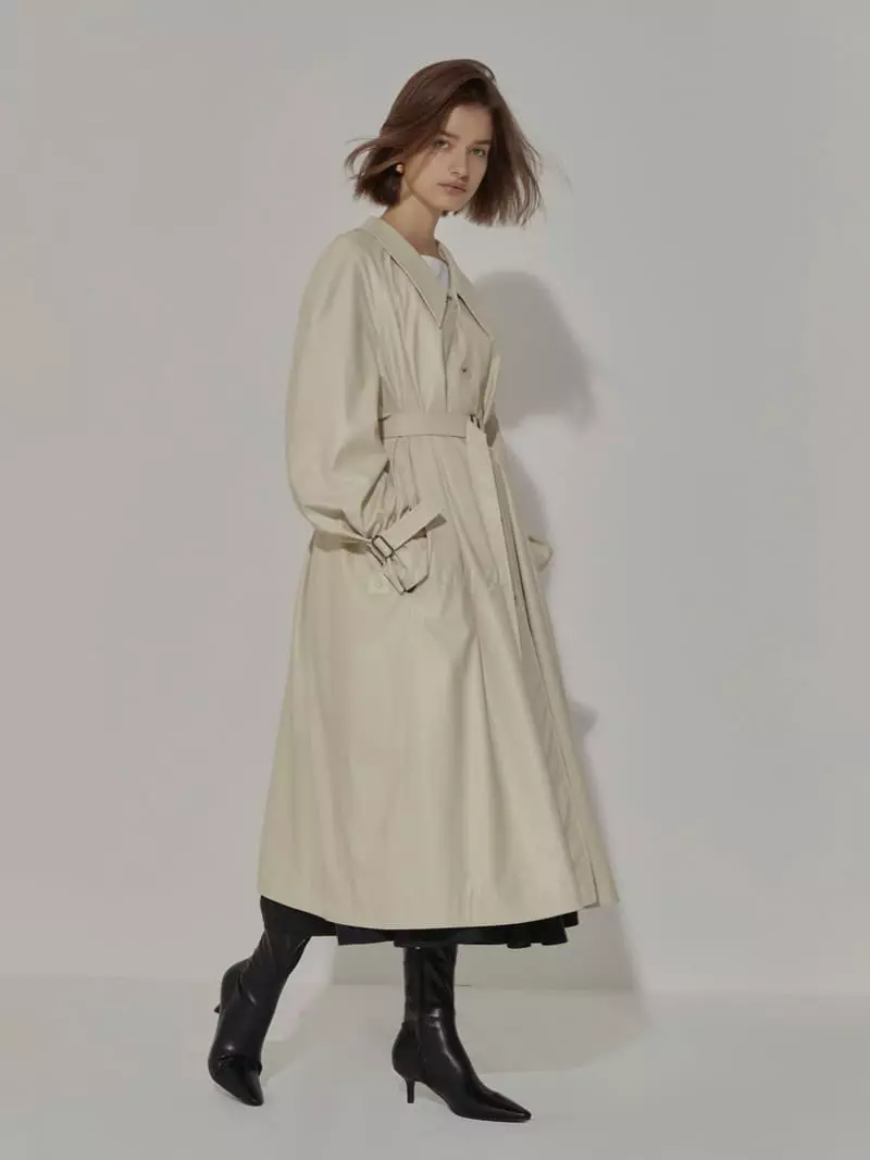 Neroli36 - Korean Women Fashion - #momslook - H Leather Coat - 5