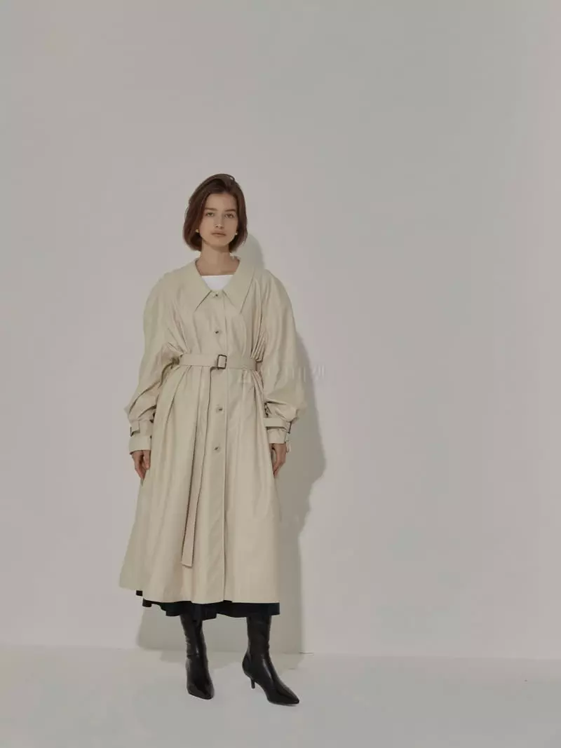 Neroli36 - Korean Women Fashion - #momslook - H Leather Coat - 9