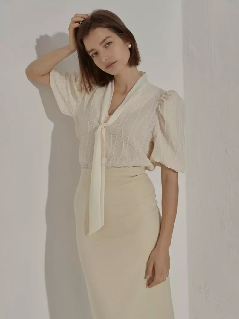 Neroli36 - Korean Women Fashion - #thatsdarling - Line Blouse - 2