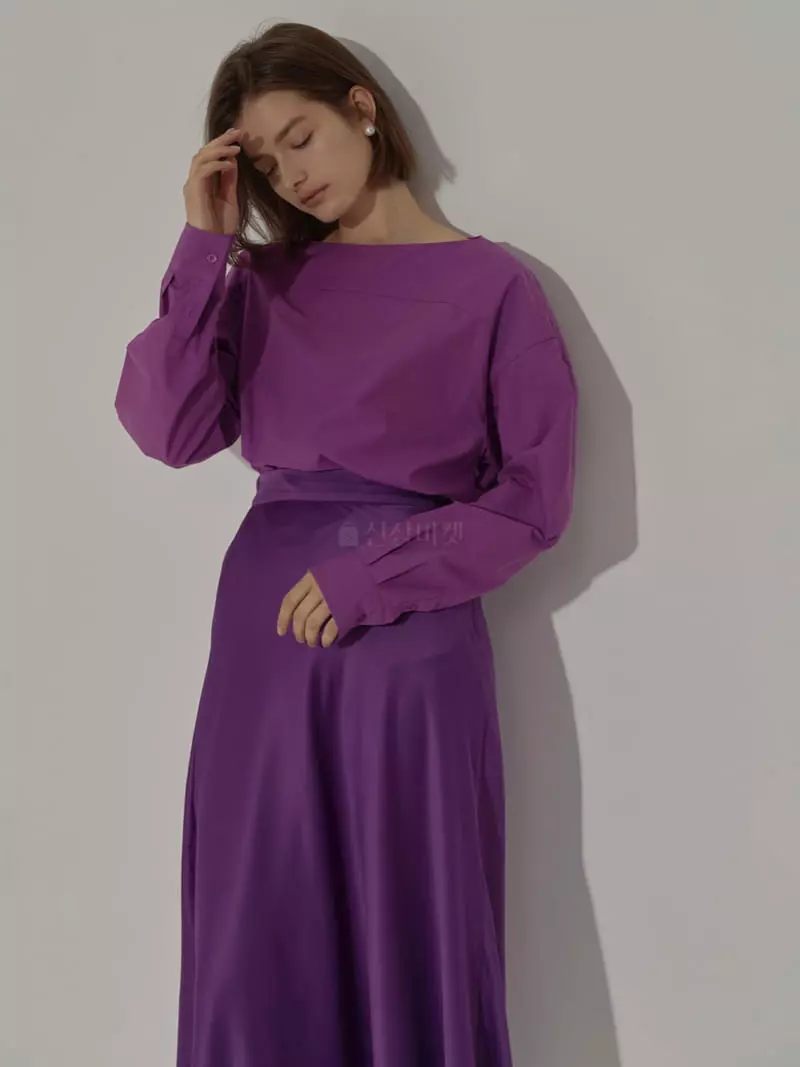 Neroli36 - Korean Women Fashion - #womensfashion - Square Neck Shirt - 4