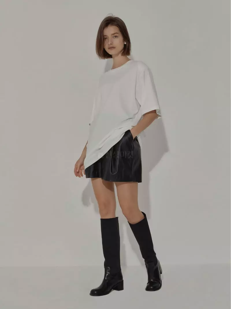 Neroli36 - Korean Women Fashion - #womensfashion - H Pad Tee - 3