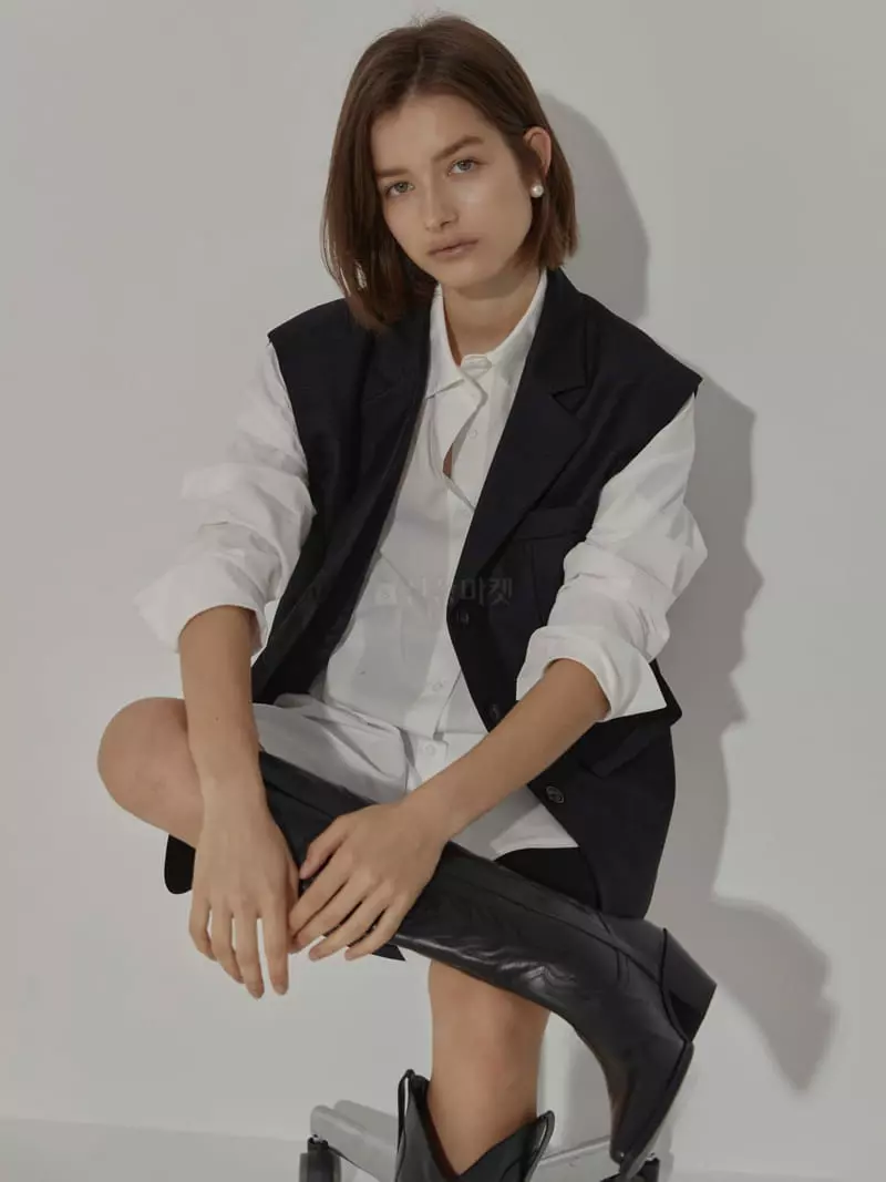 Neroli36 - Korean Women Fashion - #womensfashion - H Check Vest - 2