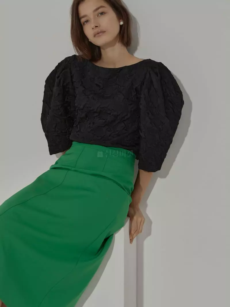 Neroli36 - Korean Women Fashion - #womensfashion - H Stitch A Line Skirt - 10