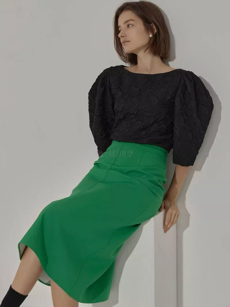 Neroli36 - Korean Women Fashion - #womensfashion - H Stitch A Line Skirt - 6