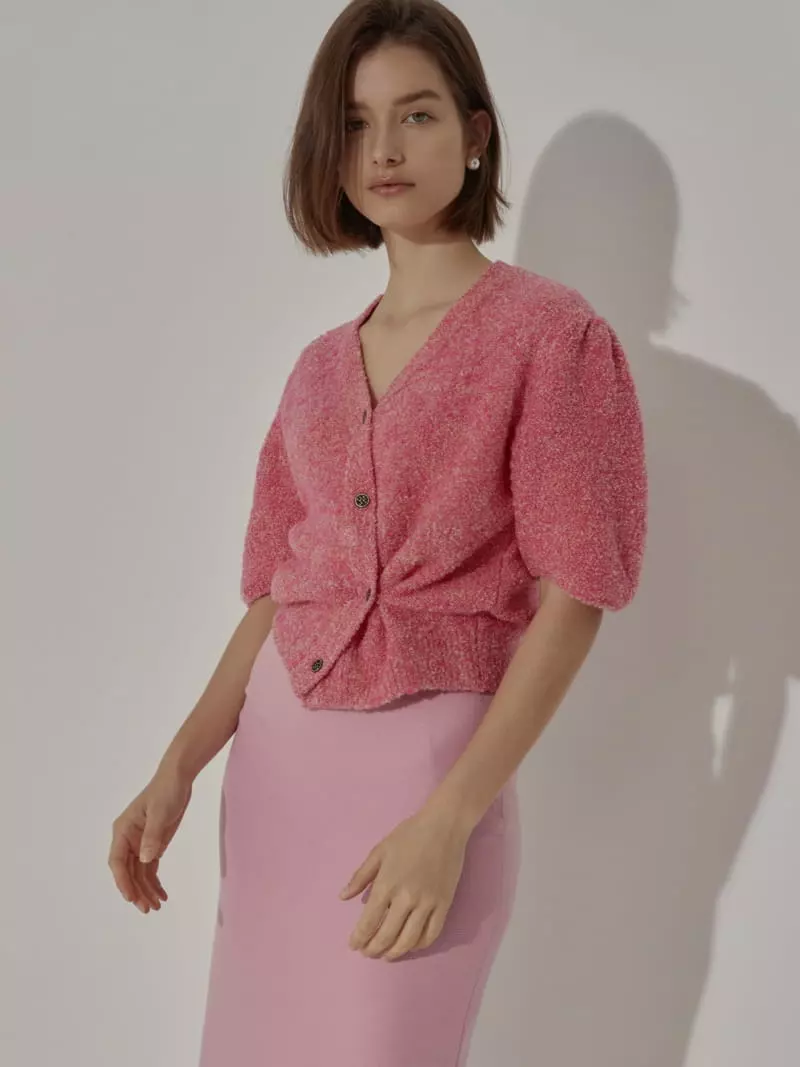 Neroli36 - Korean Women Fashion - #womensfashion - Two Tone Bookle Cardigan