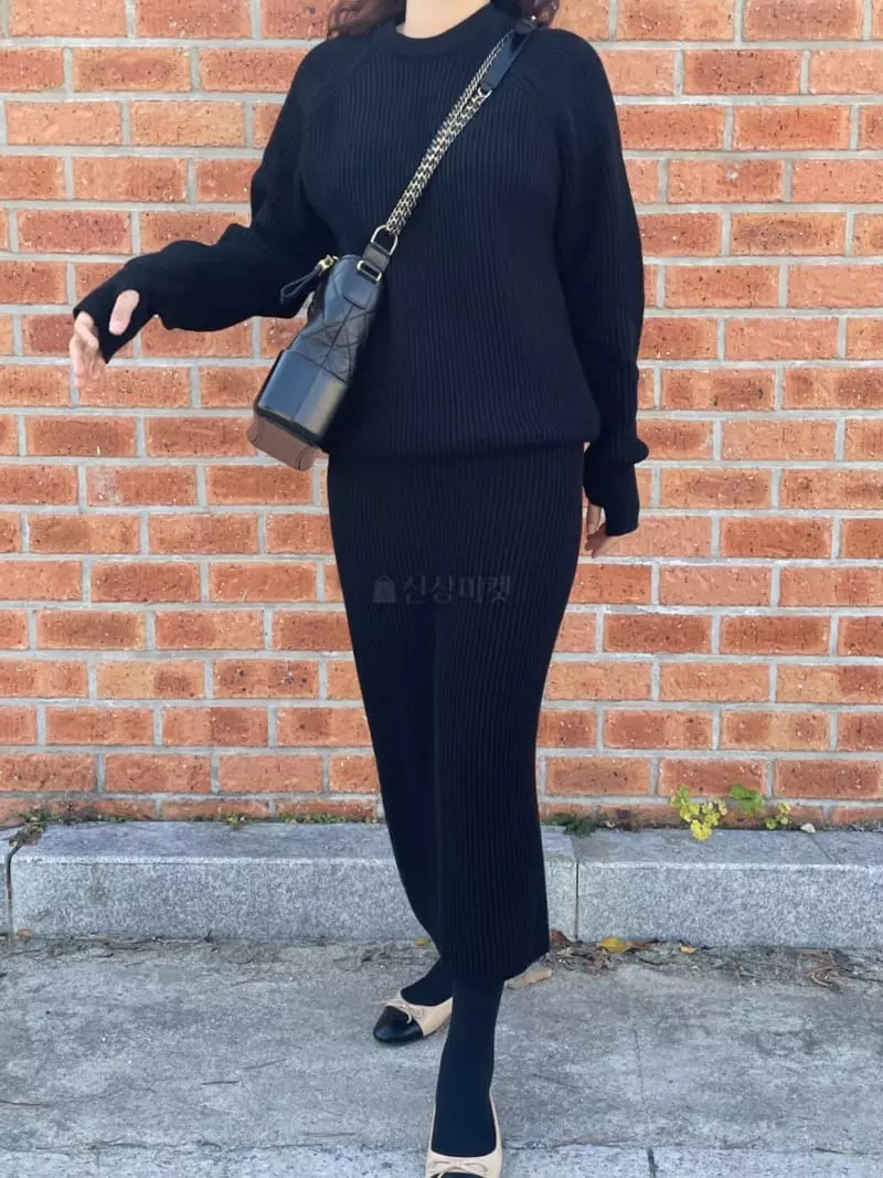Neuf Nine - Korean Women Fashion - #momslook - Warmer Knit Tee - 4