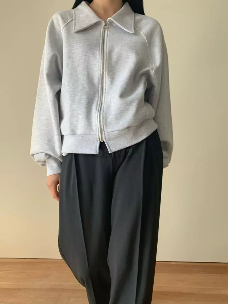 Neuf Nine - Korean Women Fashion - #momslook - Collar Zip-up - 11