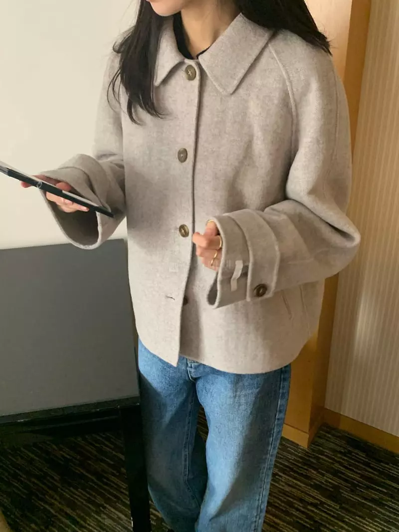 Neuf Nine - Korean Women Fashion - #momslook - Short Hand Made Coat - 8