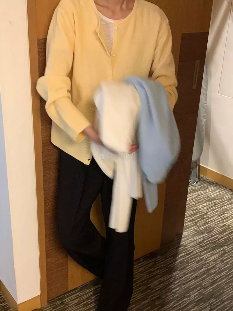 Neuf Nine - Korean Women Fashion - #momslook - Round Cardigan - 6