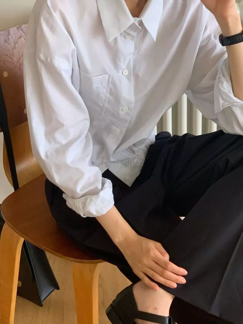 Neuf Nine - Korean Women Fashion - #pursuepretty - Banding Shirt - 5
