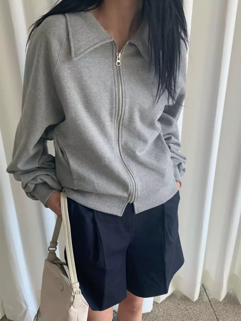 Neuf Nine - Korean Women Fashion - #restrostyle - Collar Zip-up - 6