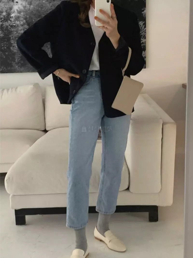 Neuf Nine - Korean Women Fashion - #restrostyle - No Collar Jacket - 4