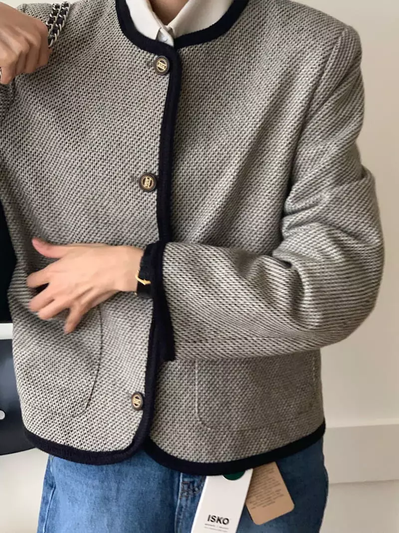 Neuf Nine - Korean Women Fashion - #vintageinspired - Nell Twid Jacket