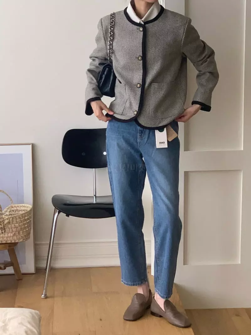 Neuf Nine - Korean Women Fashion - #vintagekidsstyle - Nell Twid Jacket - 2