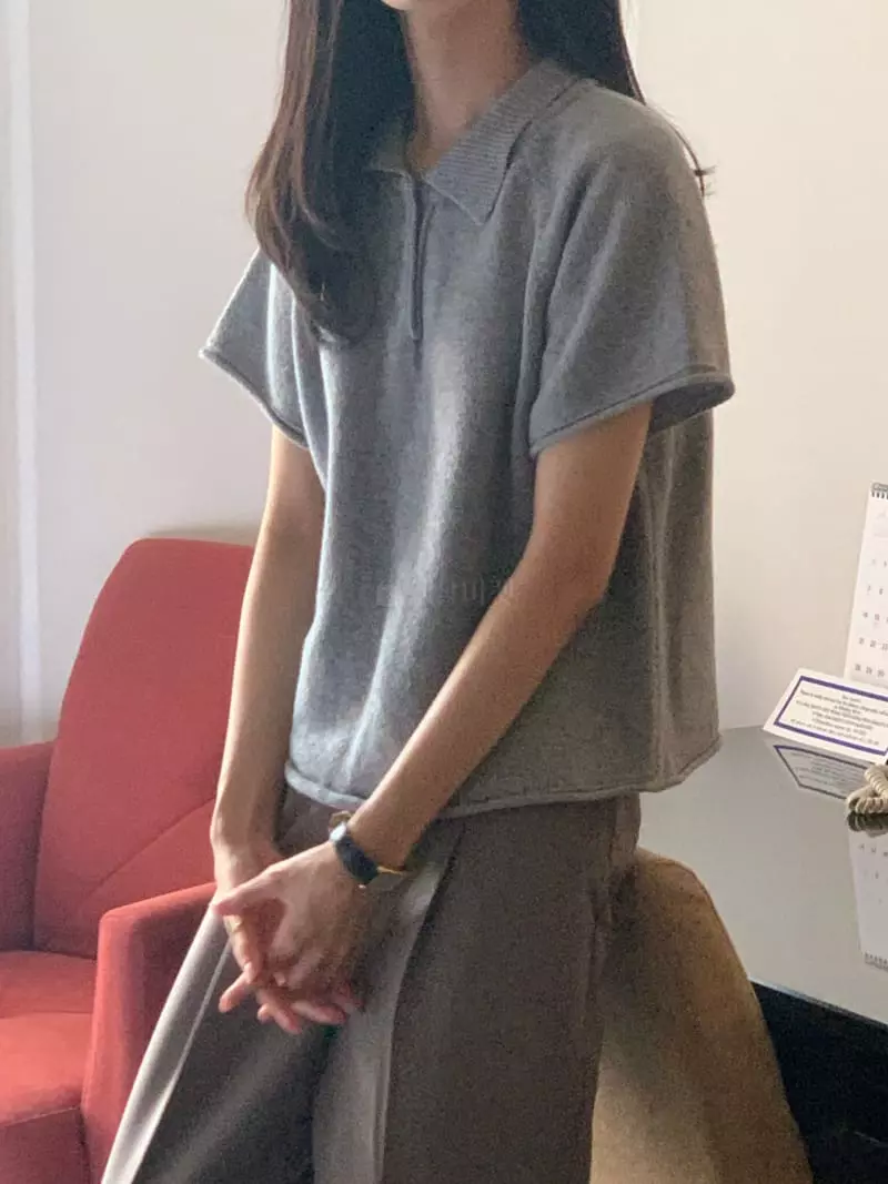 Neuf Nine - Korean Women Fashion - #momslook - Ruch Knit Tee - 4