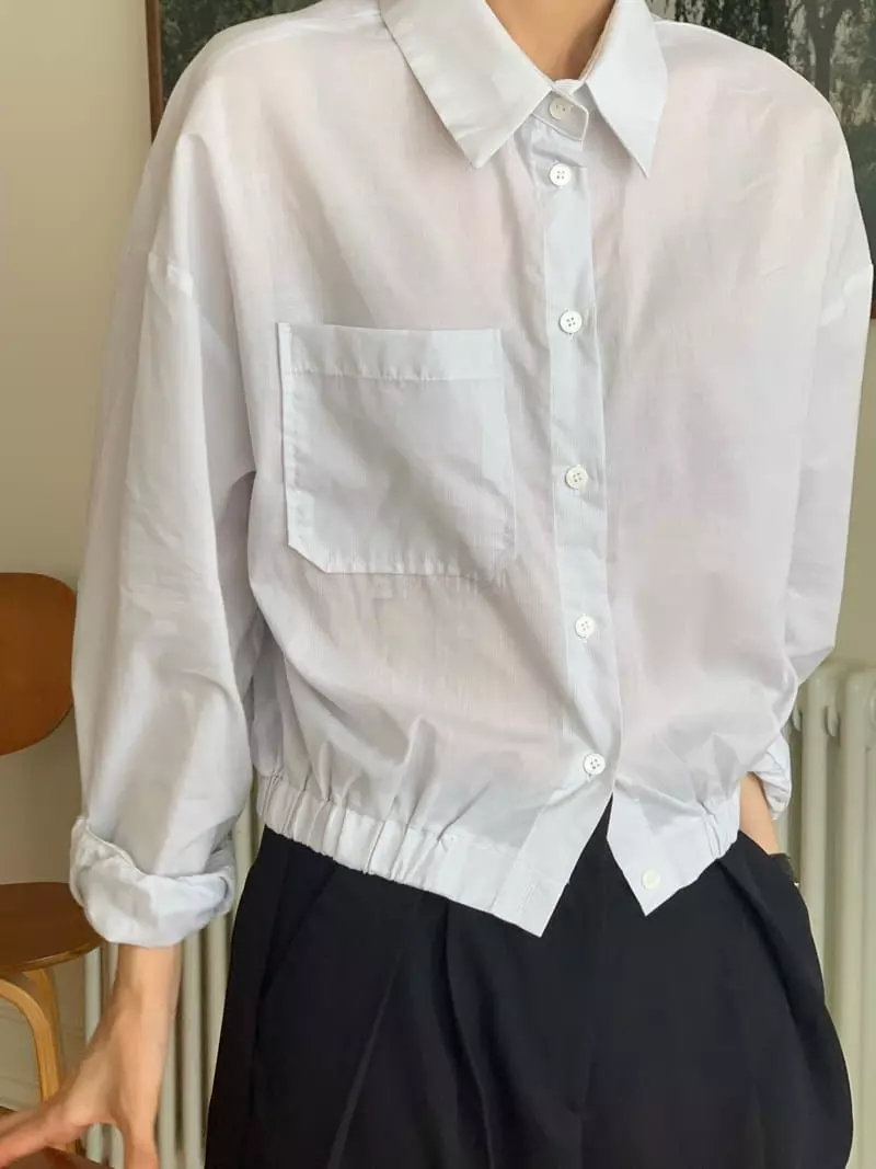 Neuf Nine - Korean Women Fashion - #womensfashion - Banding Shirt - 2