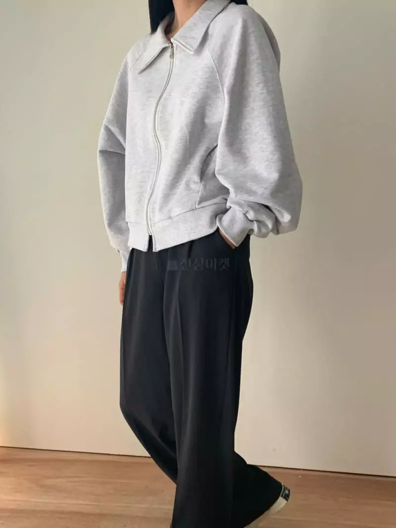 Neuf Nine - Korean Women Fashion - #womensfashion - Collar Zip-up - 12