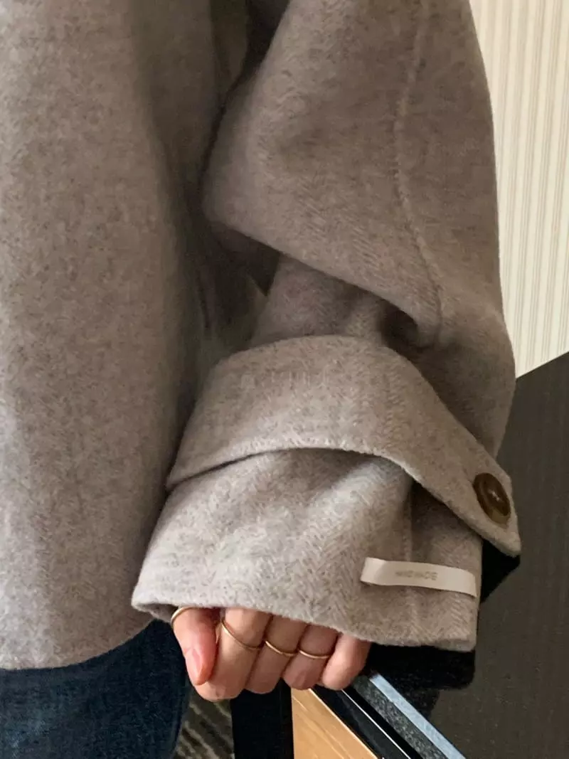 Neuf Nine - Korean Women Fashion - #womensfashion - Short Hand Made Coat - 5