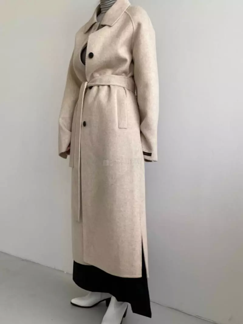 Neuf Nine - Korean Women Fashion - #womensfashion - Hidden Stitch Coat - 3