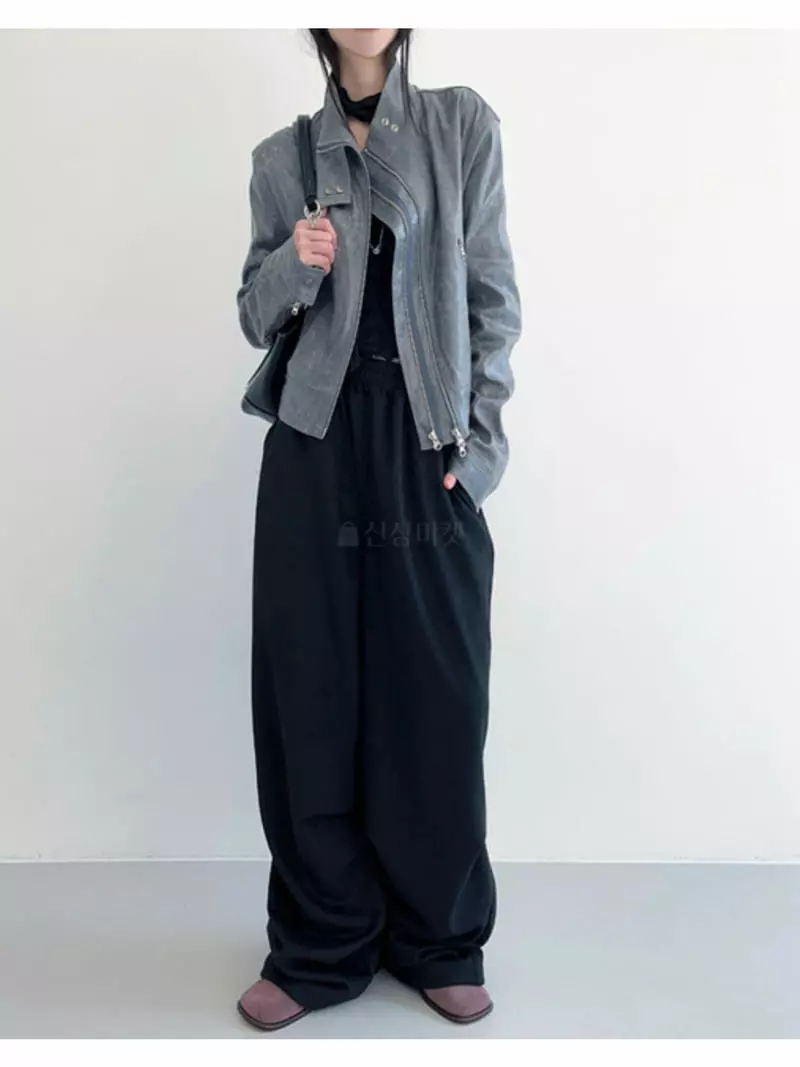 Neuter - Korean Women Fashion - #momslook - Crack Zip-up - 12