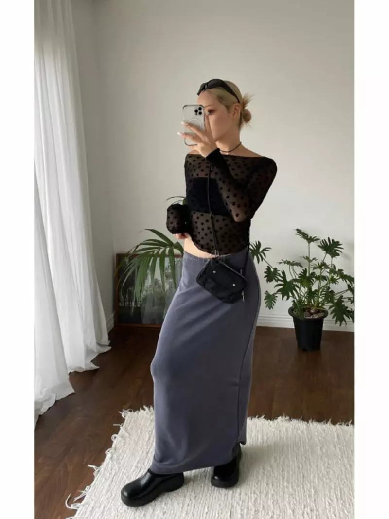 Neuter - Korean Women Fashion - #momslook - Modal Maxy Skirt - 10