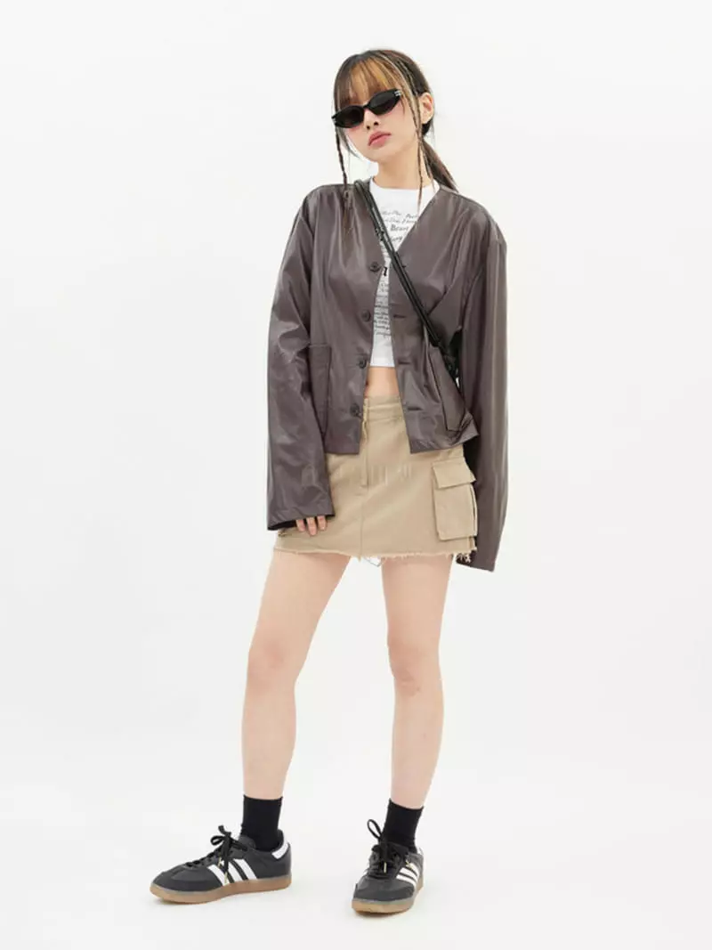 Neuter - Korean Women Fashion - #momslook - Low Cargo Skirt - 10