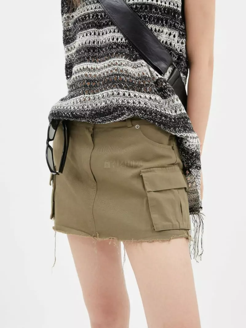 Neuter - Korean Women Fashion - #momslook - Low Cargo Skirt - 12