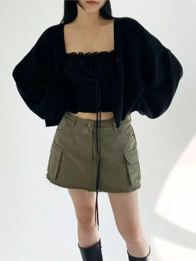 Neuter - Korean Women Fashion - #momslook - Low Cargo Skirt - 6