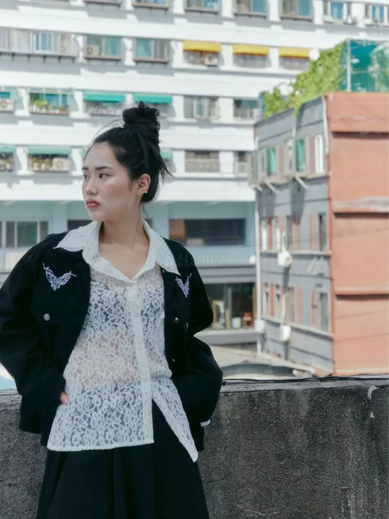 Neuter - Korean Women Fashion - #momslook - Needle Denim Jacket - 7
