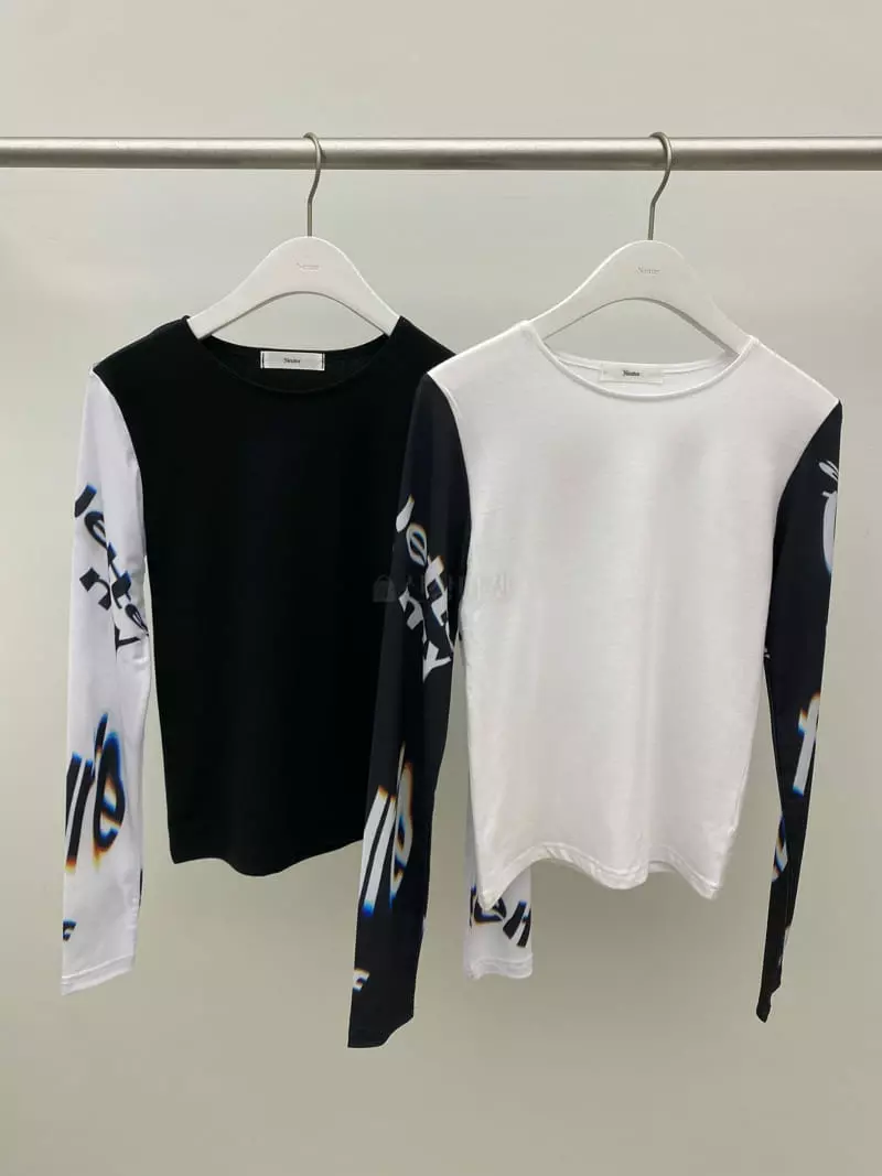 Neuter - Korean Women Fashion - #momslook - Future Sleeve Tee - 12