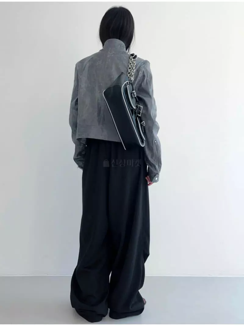 Neuter - Korean Women Fashion - #pursuepretty - Crack Zip-up - 5