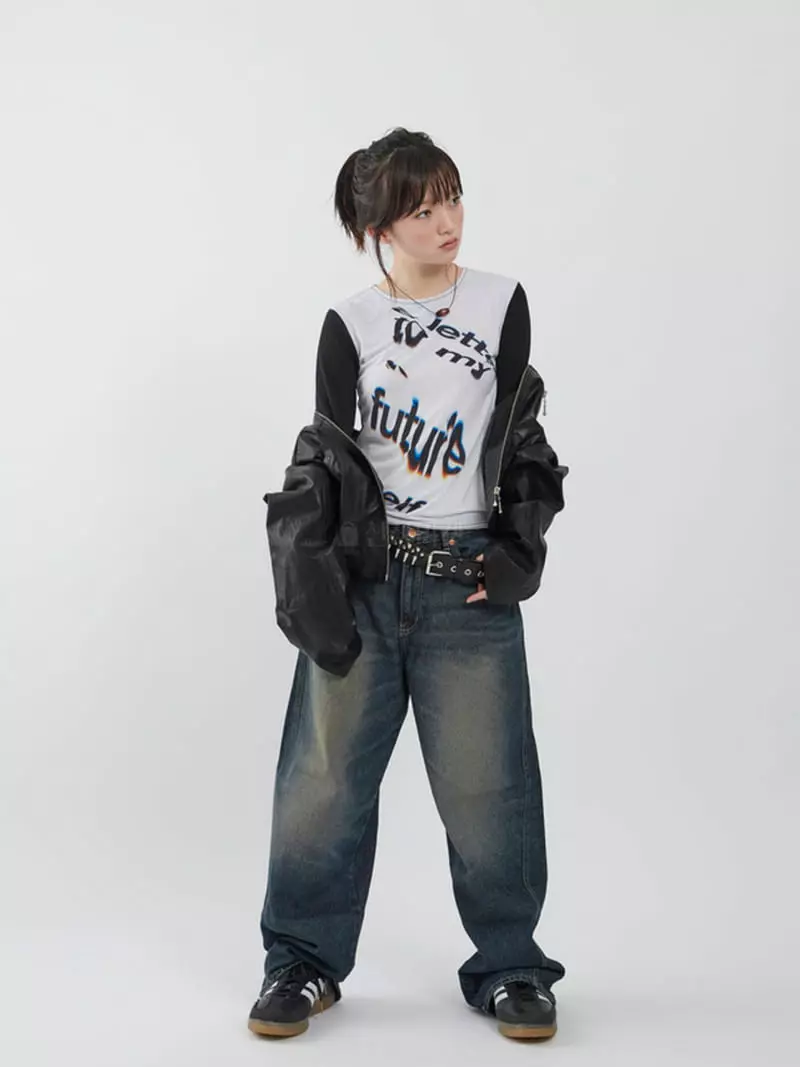 Neuter - Korean Women Fashion - #romanticstyle - Future Front Tee