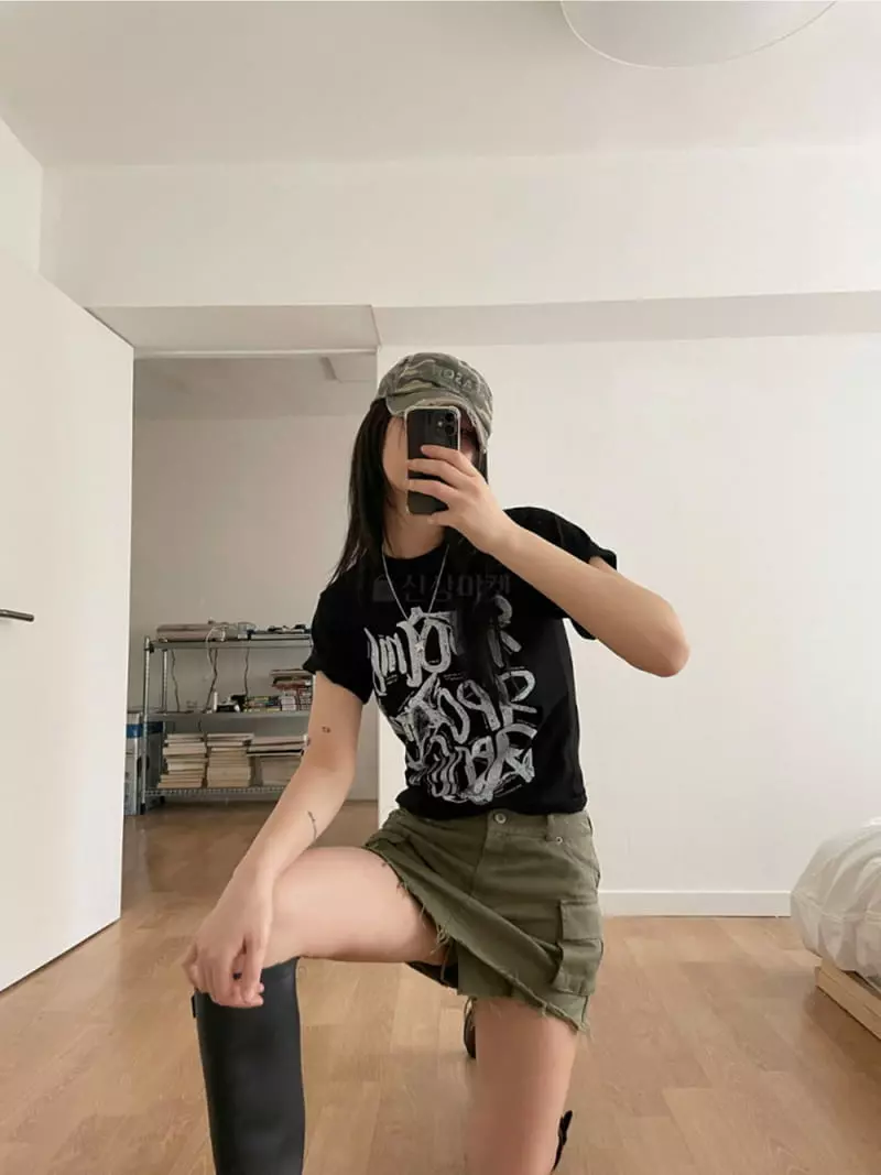 Neuter - Korean Women Fashion - #shopsmall - Low Cargo Skirt