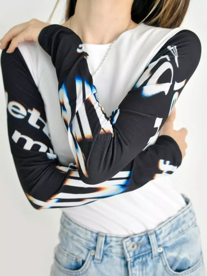 Neuter - Korean Women Fashion - #shopsmall - Future Sleeve Tee