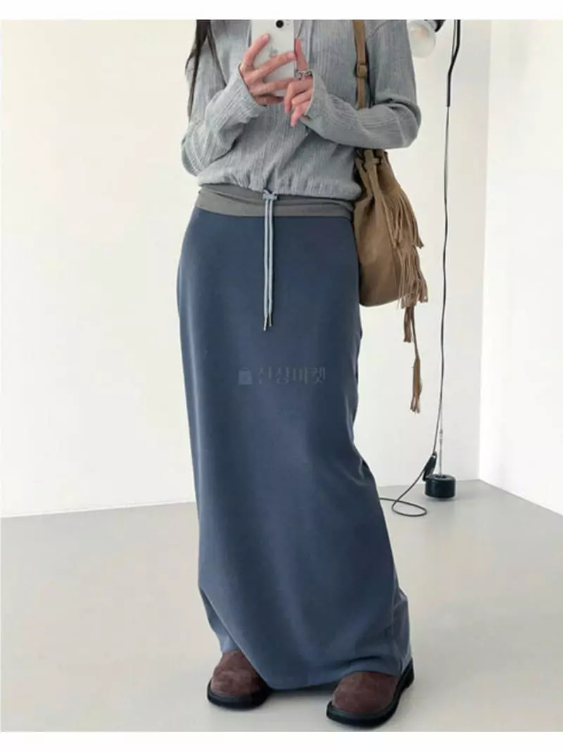 Neuter - Korean Women Fashion - #shopsmall - Modal Maxy Skirt - 4