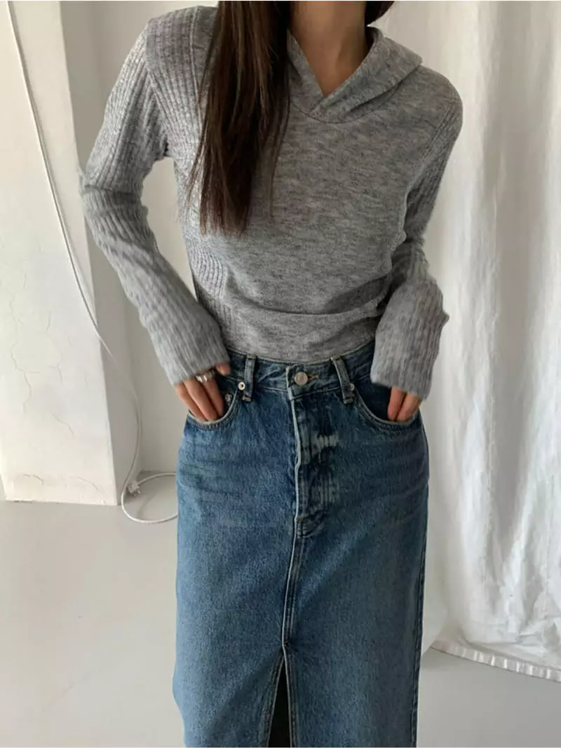 Neuter - Korean Women Fashion - #thelittlethings - Half Crop Hoody Tee - 5