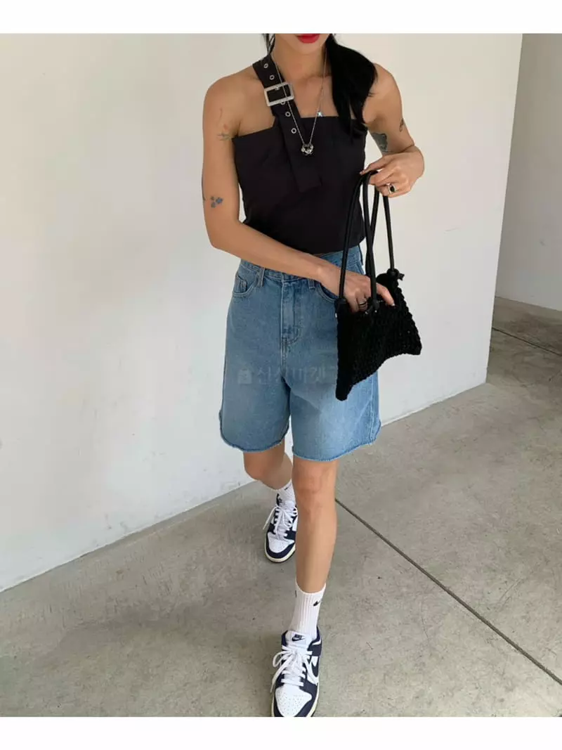 Neuter - Korean Women Fashion - #vintageinspired - Belted Top