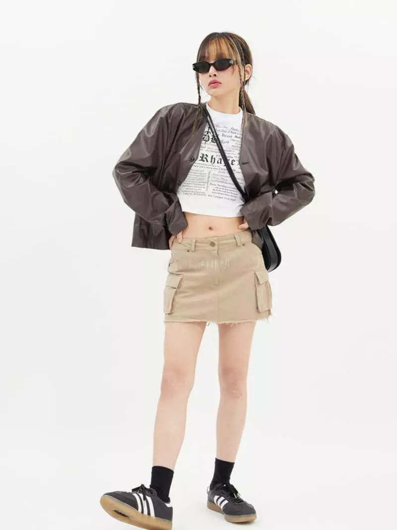 Neuter - Korean Women Fashion - #womensfashion - Low Cargo Skirt - 9