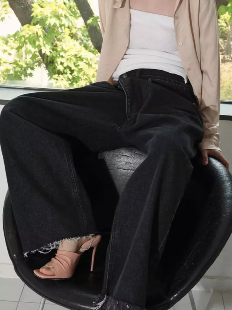 Neuter - Korean Women Fashion - #womensfashion - Wrap Jeans