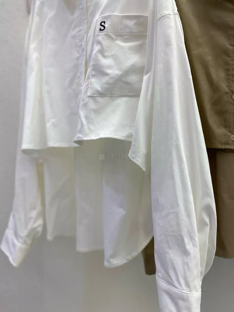 New Open - Korean Women Fashion - #momslook - Unbal Boxy Shirt - 3