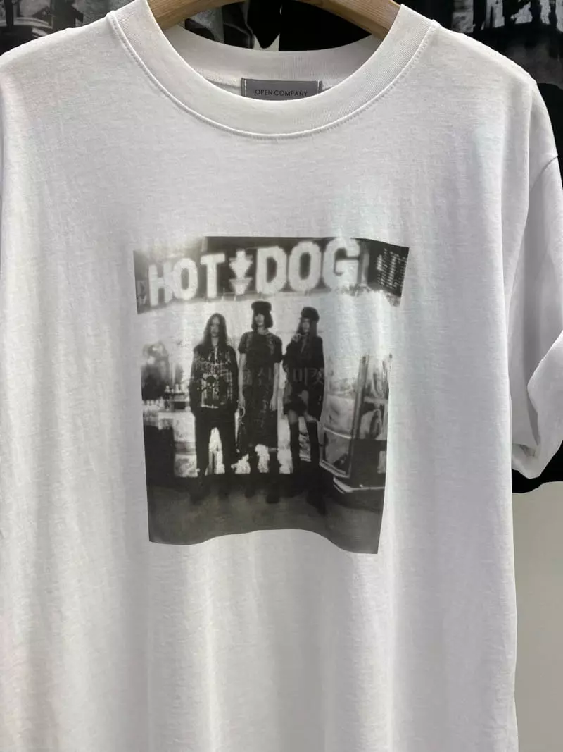 New Open - Korean Women Fashion - #momslook - Hot Dog Tee - 2