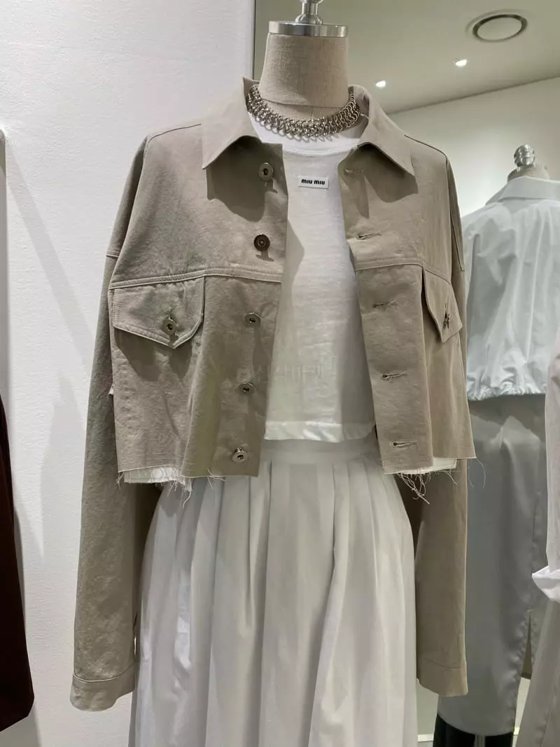 New Open - Korean Women Fashion - #momslook - Crop Deggi Jacket
