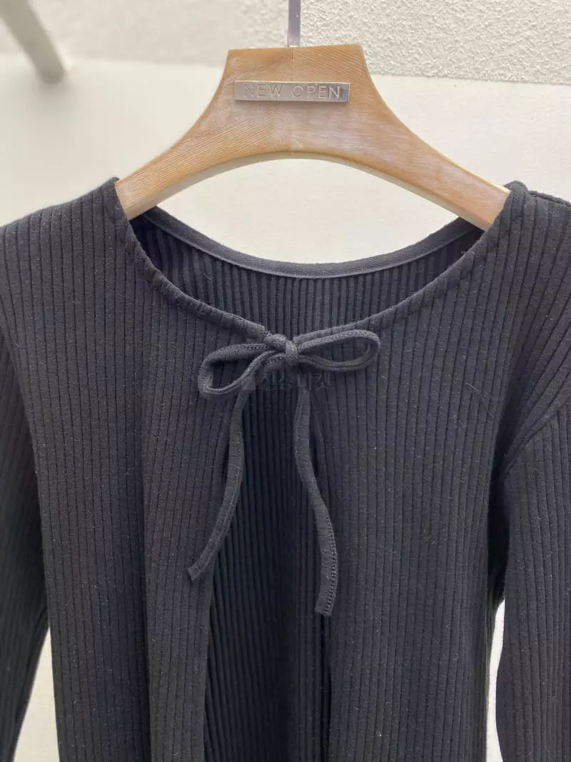 New Open - Korean Women Fashion - #womensfashion - Style Rib Cardigan